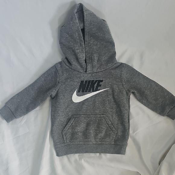 Nike Other - Nike Kids Gray Hoodie with White Logo